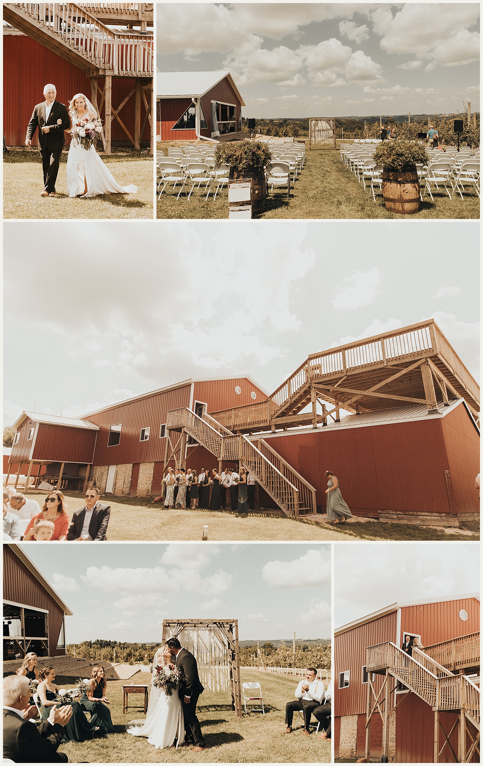 barn on southridge wedding